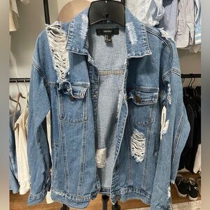 Forever21 distressed Jean jacket